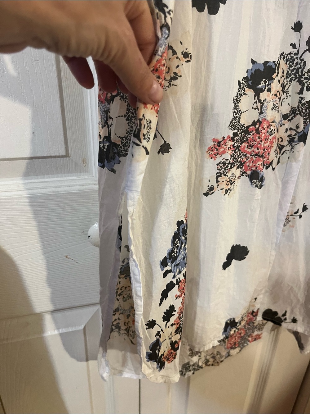 Two by Vince Camuto Women’s Bouquet Whimsy Tunic Semi Sheer Relaxed Fit Size XL - Picture 11 of 11